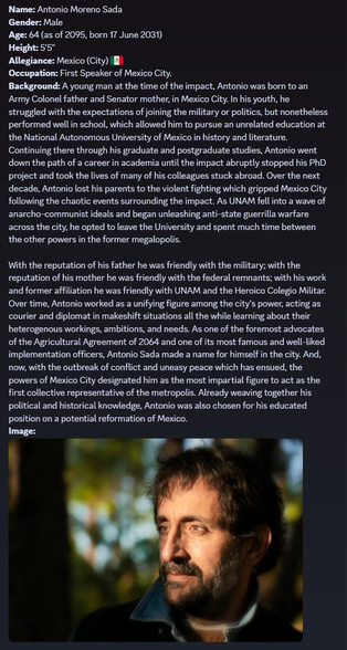 Character profile: Antonio Moreno Sada