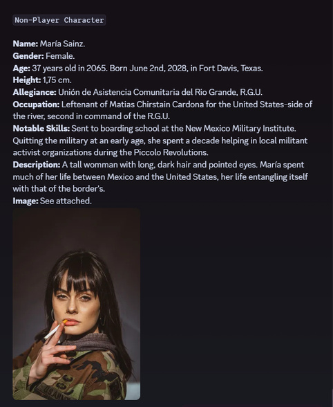 Character profile: María Sainz
