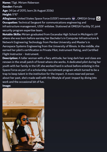 Character profile: Miriam Roberson
