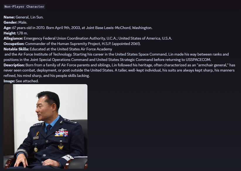 Character profile: General Lin Sun