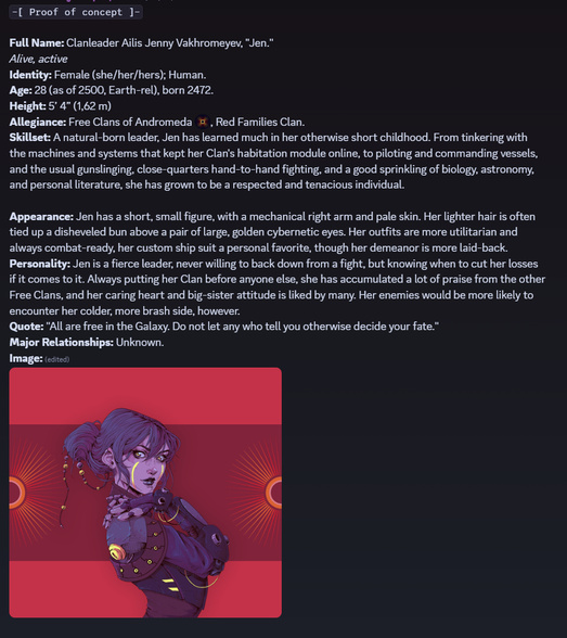 Character profile: Jenny V.