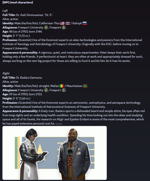 Character profile: Dr. S & Dr. Badara Samoura