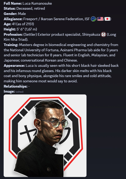 Character profile: Luca Kumanosuke
