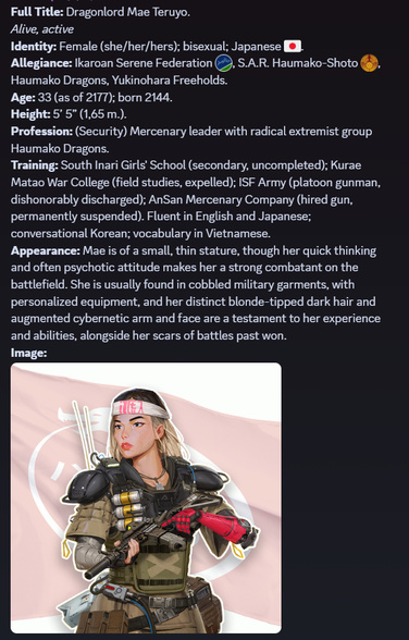 Character profile: Mae Teryo