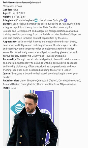 Character profile: Jean Ferran Quincylia
